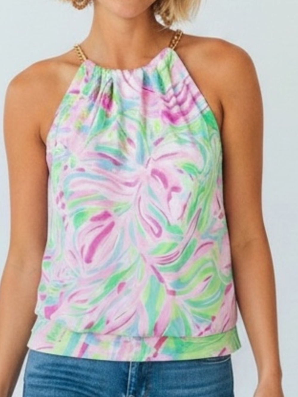 Lilly Pulitzer Bowen halter top small like new